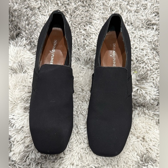Donald J Pliner Black Stretch Fabric Pointed Toe Heels Size 10 - Picture 2 of 13